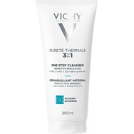 Vichy Purete Thermale 3in1 One Step Cleanser Sensitive Skin & Eyes Καθαριστικό Προσώπου που Συνδυάζει Γαλάκτωμα, Τονωτική Λοσιόν & Ντεμακιγιάζ Ματιών 200ml