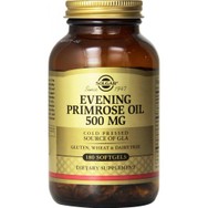 Solgar Evening Primrose Oil 500mg Συμπλήρωμα Διατροφής Ελαίου Νυχτολούλουδου για την Αντιμετώπιση των Προεμμηνορυσιακών Συμπτωμάτων 180 Softgels