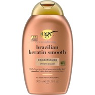 OGX Brazilian Keratin Smooth Conditioner Μαλακτική Κρέμα που Θρέφει & Ενυδατώνει, Χαρίζοντας Λαμπερή Όψη & Απαλότητα στα Μαλλιά 385ml