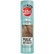 L'oreal Paris Promo Magic Retouch Spray Κάλυψης Λευκών Ριζών Καστανό 100ml - Brown