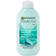 Garnier SkinActive Aloe Refreshing Cleansing Milk Γαλάκτωμα Καθαρισμού Προσώπου με Αλόη για Κανονικές & Μικτές Επιδερμίδες 200ml