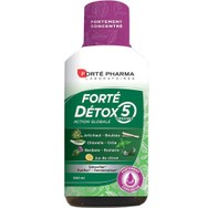 Forte Pharma Forte Detox 5 Organs Συμπλήρωμα Διατροφής Εκχυλίσματος Βοτάνων, Φρούτων & Φυτών για Αποτελεσματική Αποτοξίνωση του Οργανισμού σε 5 Ζωτικά Όργανα 500ml
