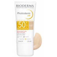 Bioderma Photoderm Ar Spf50+ Tinted Cream Αντηλιακή Κρέμα Προσώπου για το Ευαίσθητο Δέρμα με Ερυθρότητα και Ευρυαγγείες 30ml
