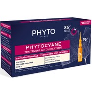 Phyto Phytocyane Anti-Hair Loss Treatment for Women Θεραπεία Κατά της Γυναικείας Αντιδραστικής Τριχόπτωσης 12amp x 5ml
