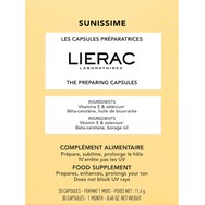 Lierac Sunissime The Preparing Tan Capsules Συμπλήρωμα Διατροφής με Βιταμίνη Ε, Σελήνιο & Εκχύλισμα Βοτάνων που Προετοιμάζει, Ενισχύει & Παρατείνει το Μαύρισμα 30caps