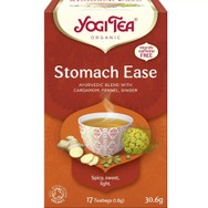 Yogi Tea Stomach Ease 17 Teabags (17 Φακελάκια x 1.8g),Ρόφημα Μείγματος Κάρδαμου, Μάραθου & Τζίντζερ Φιλοσοφίας Αγιουρβέδα για Αντιμετώπιση Στομαχικών Διαταραχών