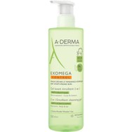 A-Derma Exomega Control 2in1 Anti-Scratching Emolient Cleansing Gel Gel Καθαρισμού για Σώμα - Μαλλιά, Κατάλληλο για Ξηρό Δέρμα με Τάση Ατοπικού Εκζέματος 500ml