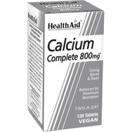 Health Aid Calcium Complete 800mg Συμπλήρωμα Διατροφής Ολοκληρωμένης Φόρμουλας Ασβεστίου 3 Μορφών Μέγιστης Απορρόφησης για Γερά Οστά & Δόντια 120tabs