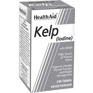 Health Aid Kelp (Iodine) Συμπλήρωμα Διατροφής Νορβηγικού Φύκους Kelp Πλούσιο σε Ιώδιο για την Καλή Λειτουργία του Θυρεοειδούς Αδένα 240tabs
