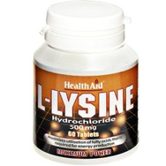 Health Aid L-Lysine 500mg Συμπλήρωμα Διατροφής Αμινοξέος Λυσίνης για την Αντιμετώπιση των Εξάρσεων του Επιχείλιου Έρπητα & Ενίσχυση του Ανοσοποιητικού 60tabs