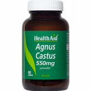 Health Aid Agnus Castus 550mg Συμπλήρωμα Διατροφής Σκόνης Λυγαριάς Κατά του Προεμμηνορρυσιακού Συνδρόμου, για Ορμονική Ισορροπία με Αντιοξειδωτικές Ιδιότητες 60tabs