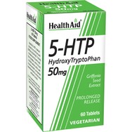 Health Aid 5-HTP 50mg Συμπλήρωμα Διατροφής Αμινοξέος 5-υδροξυ-τρυπτοφάνης Φυτικής Προέλευσης για την Καλή Λειτουργία του Νευρικού Συστήματος & Ενίσχυση της Διάθεσης 60tabs