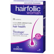 Vitabiotics Wellwoman Hairfolic Tricologic Γυναικείο Συμπλήρωμα Διατροφής για Πυκνά, Δυνατά Μαλλιά & Μείωση της Γυναικείας Τριχόπτωσης 60tabs