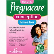Vitabiotics Pregnacare Him & Her Conception Συμπλήρωμα Διατροφής που Ενισχύει την Αναπαραγωγική Υγεία 30tabs & 30tabs