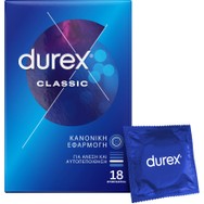 Durex Classic 18 Τεμάχια,«Κλασικά» Durex Classic «Κλασικά» Προφυλακτικά 18 Τεμάχια