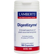 Lamberts Digestizyme Συμπλήρωμα Διατροφής με Υψηλής Ισχύος Σύμπλεγμα Πεπτικών Ενζύμων Φυτικής Προελεύσεως για τη Σωστή Λειτουργία του Γαστρεντερικού 100caps