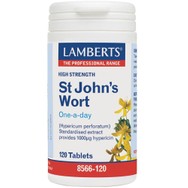 Lamberts St John’s Wort Συμπλήρωμα Διατροφής με Εκχύλισμα Βαλσαμόχορτου με Αγχολυτική & Αντικαταθλιπτική Δράση 120tabs 