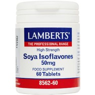 Lamberts Soya Isoflavones Συμπλήρωμα Διατροφής Ισοφλαβονοειδών Σόγιας που Συμβάλει στην Αντιμετώπιση των Συμπτωμάτων της Εμμηνόπαυσης 50mg, 60tabs