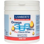 Lamberts Omega 3-6-9 Συμπλήρωμα Διατροφής για την Ομαλή Λειτουργία του Ανοσοποιητικού Συστήματος & Όρασης Κατάλληλο για Ρύθμιση Χοληστερίνης 1200mg, 120caps