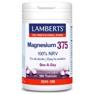 Lamberts Magnesium 375 Συμπλήρωμα Διατροφής Μαγνησίου 180tabs