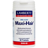 Lamberts Maxi-Hair Multi Nutrient Συμπλήρωμα Διατροφής με Βιοτίνη, Σελήνιο & Συνδυασμό Μικροθρεπτικών Συστατικών για την Καλή Υγεία των Μαλλιών 60tabs