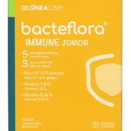 Olonea Bacteflora Immune Junior Συμπλήρωμα Διατροφής Προβιοτικών, Βιταμινών & Μετάλλων για την Ενίσχυση του Ανοσοποιητικού σε Παιδιά Άνω των 4 Ετών 15caps