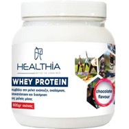 Healthia Whey Protein Συμπλήρωμα Διατροφής Πρωτεΐνης Ορού Αγελαδινού Γάλακτος Υψηλής Ποιότητας για Αύξηση Μυϊκής Μάζας με Γεύση Σοκολάτα 600gr - Chocolate