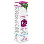 Power of Nature Vitamin B12 1000μg Stevia Συμπλήρωμα Διατροφής για την Υγεία Νευρικού & Ανοσοποιητικού Συστήματος 20 Effer.tabs