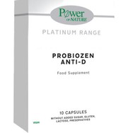 Power Health Platinum Range Probiozen Anti-D Συμπλήρωμα Διατροφής 6 Προβιοτικών & Ινουλίνης για την Αντιμετώπιση της Διάρροιας & Αποκατάσταση της Εντερικής Χλωρίδας 10caps