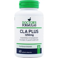 Doctor's Formulas CLA Plus 1250mg Συμπλήρωμα Διατροφής Λινολεϊκού Οξέους για το Μεταβολισμό του Λίπους, Έλεγχο Βάρους & Αύξηση της Μυϊκής Μάζας 60 Softgels