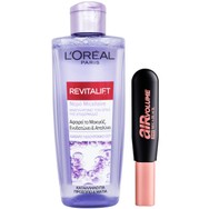 L'oreal Paris Πακέτο Προσφοράς Revitalift Νερό Micellaire Προσώπου, Ματιών με Υαλουρονικό Οξύ 200ml & Air Volume Mega Mascara 30H Black 9ml