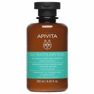 Apivita Oily Roots Dry Ends Shampoo Σαμπουάν Εξισορρόπησης για Λιπαρές Ρίζες Ξηρές Άκρες με Τσουκνίδα & Πρόπολη 250ml