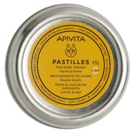 Apivita Pastilles Παστίλιες Για Τον Πονεμένο Λαιμό Με Μέλι & Θυμάρι 45g