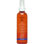 Apivita Bee Sun Safe Satin Touch Tan Perfecting Body Oil With Sunflower & Carrot Spf30, 200ml