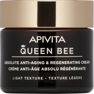 Apivita Queen Bee Absolute Anti-Aging & Regenerating Face Cream Light Texture Κρέμα Προσώπου Απόλυτης Αντιγήρανσης & Αναγέννησης Ελαφριάς Υφής με Βασιλικό Πολτό Ελεγχόμενης Αποδέσμευσης 50ml