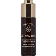 Apivita Queen Bee Absolute Anti-Aging & Redefining Serum Ορός Απόλυτης Αντιγήρανσης & Ανόρθωσης Περιγράμματος με Βασιλικό Πολτό Ελεγχόμενης Αποδέσμευσης 30ml 