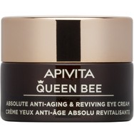 Apivita Queen Bee Absolute Anti-Aging & Reviving Eye Cream Κρέμα Ματιών Απόλυτης Αντιγήρανσης & Αναζωογόνησης με Βασιλικό Πολτό Ελεγχόμενης Αποδέσμευσης 15ml