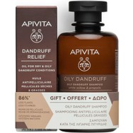 Apivita Promo Dandruff Relief Oil 50ml & Oily Dandruff Shampoo​​​​​​​ 250ml 