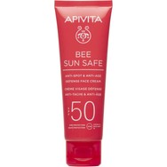 Apivita Bee Sun Safe Anti-Spot & Anti-Age Defence Face Cream Spf50 Αντηλιακή Κρέμα Προσώπου Κατά των Πανάδων & των Ρυτίδων, Υψηλής Προστασίας 50ml