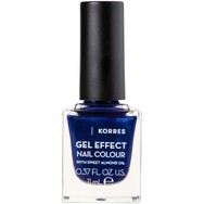 Korres Gel Effect Nail Colour Βερνίκι Νυχιών με Αμυγδαλέλαιο για Έντονη Λάμψη & Μεγάλη Διάρκεια 11ml