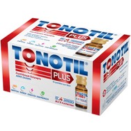 Tonotil Plus Συμπλήρωμα Διατροφής με 4 Αμινοξέα Βιταμίνη B12 & Καρνιτίνη για Τόνωση & Ενέργεια, Συγκέντρωση & Ενδυνάμωση του Ανοσοποιητικού 15 Φιαλίδια των 10ml