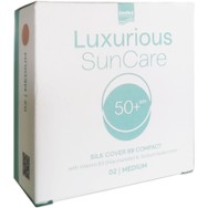 Luxurious Suncare Silk Cover BB Compact SPF50+ Πούδρα Πολύ Υψηλής Αντηλιακής Προστασίας για την Κάλυψη Ατελειών & Φυσικό Ματ Αποτέλεσμα 12g - Medium