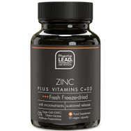 Pharmalead Black Range Zinc Plus Vitamins C, D3 Συμπλήρωμα Διατροφής με Αντιοξειδωτική Δράση για την Ενίσχυση του Ανοσοποιητικού 30veg.caps