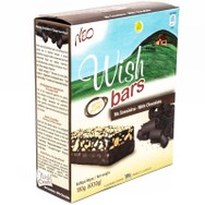 Wish Bars With Honey & Chocolate Μπάρα Αποξηραμένου Φρούτου & Ξηρών Καρπών με Μέλι & Σοκολάτα 6x30g - Σοκολάτα