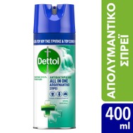 Dettol All in One Spray Spring Waterfall Απολυμαντικό Αντιβακτηριδιακό Σπρέι για Σκληρές & Μαλακές Επιφάνειες 400ml