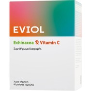 Eviol Echinacea & Vitamin C Συμπλήρωμα Διατροφής Εκχυλίσματος Εχινάκειας & Βιταμίνης C για Ενίσχυση της Άμυνας του Οργανισμού & Φυσιολογική Λειτουργία του Ανοσοποιητικού Συστήματος 60caps