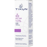 Tikun Any Time 10% CBD Υπογλώσσιες Σταγόνες Κανναβιδιόλης για Ευεξία & Αντιμετώπιση του Άγχους 10ml