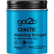 Schwarzkopf Got2b Chaotic Modelling Fibre Gum Κρέμα Styling Μαλλιών για Ατημέλητο Look με Δυνατό Κράτημα 100ml