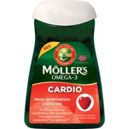 Moller’s Omega-3 Cardio Συμπλήρωμα Διατροφής Συμπυκνωμένου Ιχθυελαίου Πλούσιο σε Ωμέγα 3 Λιπαρά Οξέα για τη Φυσιολογική Λειτουργία της Καρδίας, Εγκεφάλου & Όρασης 60caps