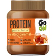 Go On Protein Peanut Butter Salted Caramel Απαλό Φυστικοβούτυρο Πρωτεΐνης με Γεύση Αλμυρής Καραμέλας 350g